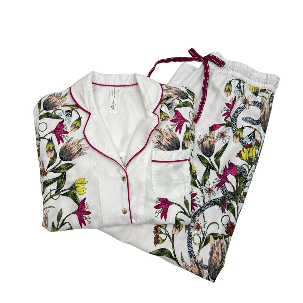 Anthropologie Victoria Garcia Flannel Pajama Set XS/M